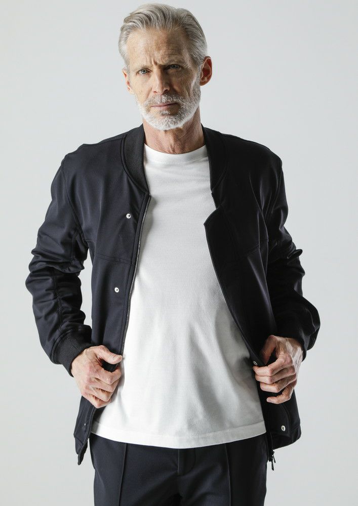 AKM】STRETCH ENERGY GATHER BOMBER -BLACK- | AKM［エイケイエム