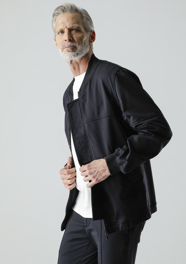 AKM】STRETCH ENERGY GATHER BOMBER -BLACK- | AKM［エイケイエム