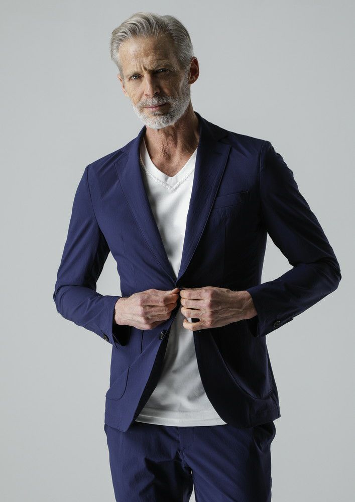 AKM】CORDURA 2WAY STRETCH SWING EASY JACKET -NAVY- | AKM