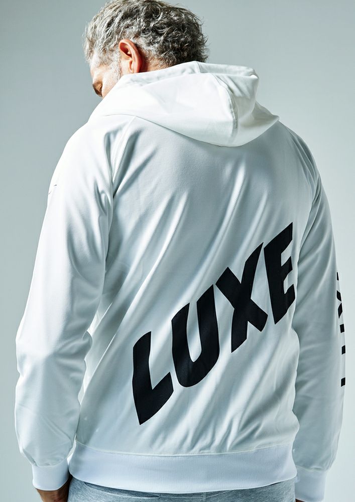 AKM PLUS】UV STRETCH EASY ZIP HOODED-WHITE- | AKM［エイケイエム