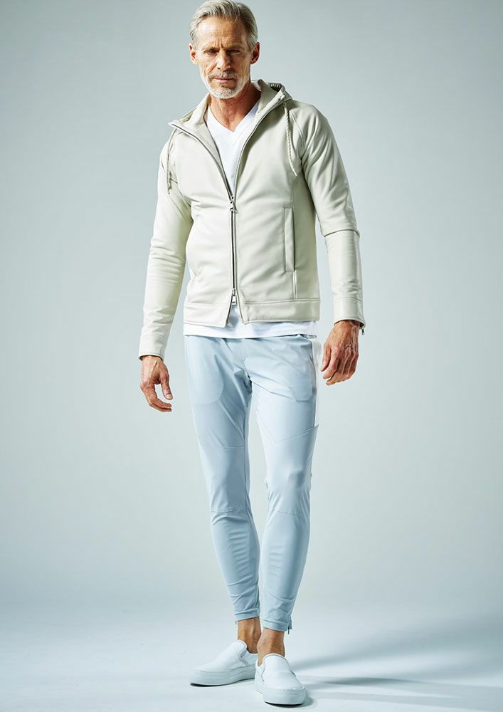 AKM】SENA by RIBA NECK ZIP PARKA -OFF WHITE- | AKM［エイケイエム 