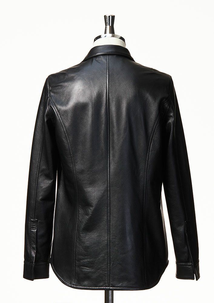 AKM】SHRINK SHEEP ZIP SHIRTS -BLACK- | AKM［エイケイエム