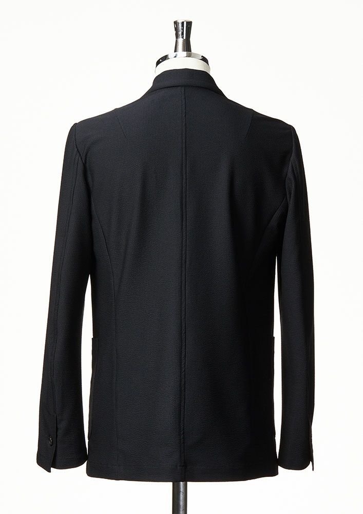 AKM】SUCKER TORICOT SWING EASY JACKET -BLACK- | AKM［エイケイエム 