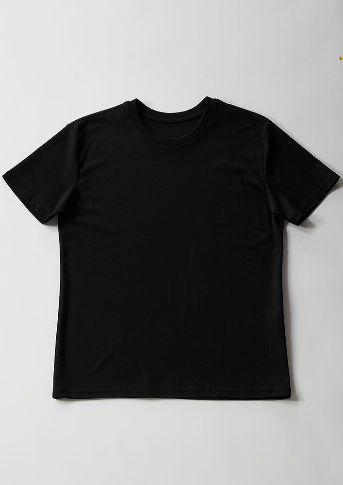 AKM】SUVIN PLATINUM SMOOTH S/S CREW-NECK -BLACK- | AKM