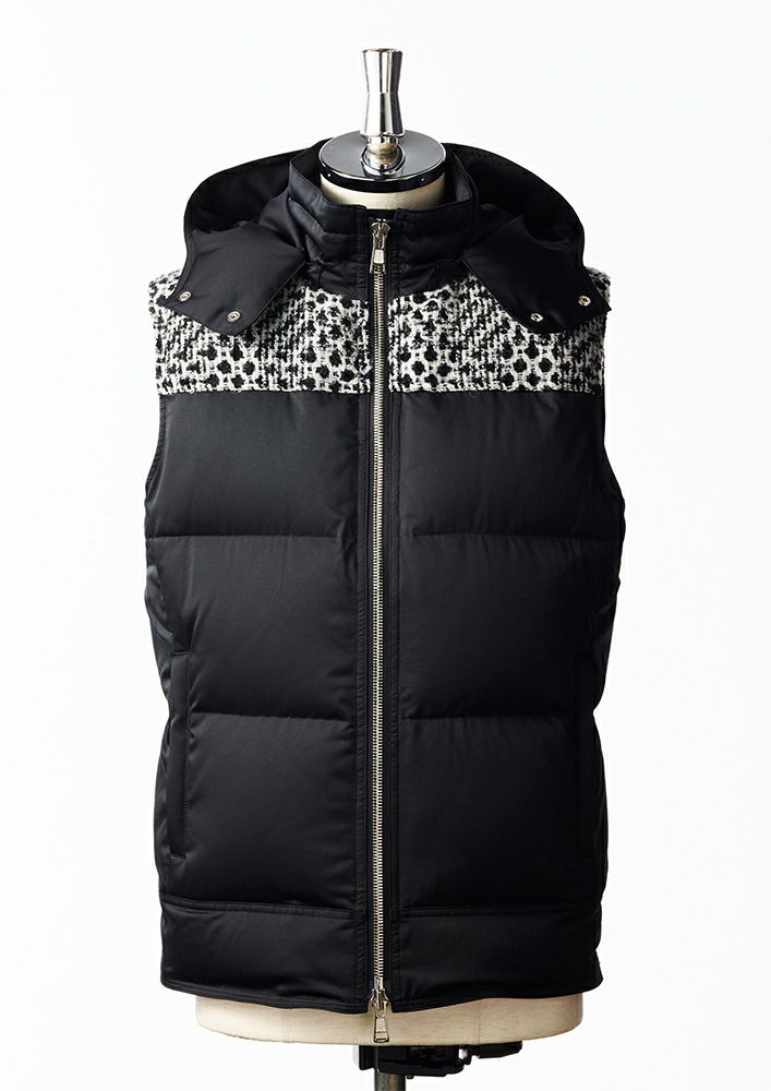 TIGHTBOOTH® 飛び出せ TWEED DOWN VEST 