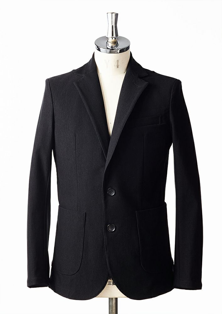 AKM】HEAT PERFORMER TWILL SWING EASY JACKET -BLACK-