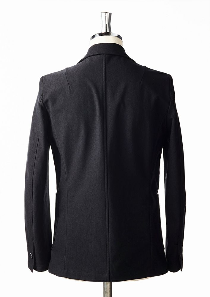 AKM】HEAT PERFORMER TWILL SWING EASY JACKET -BLACK-