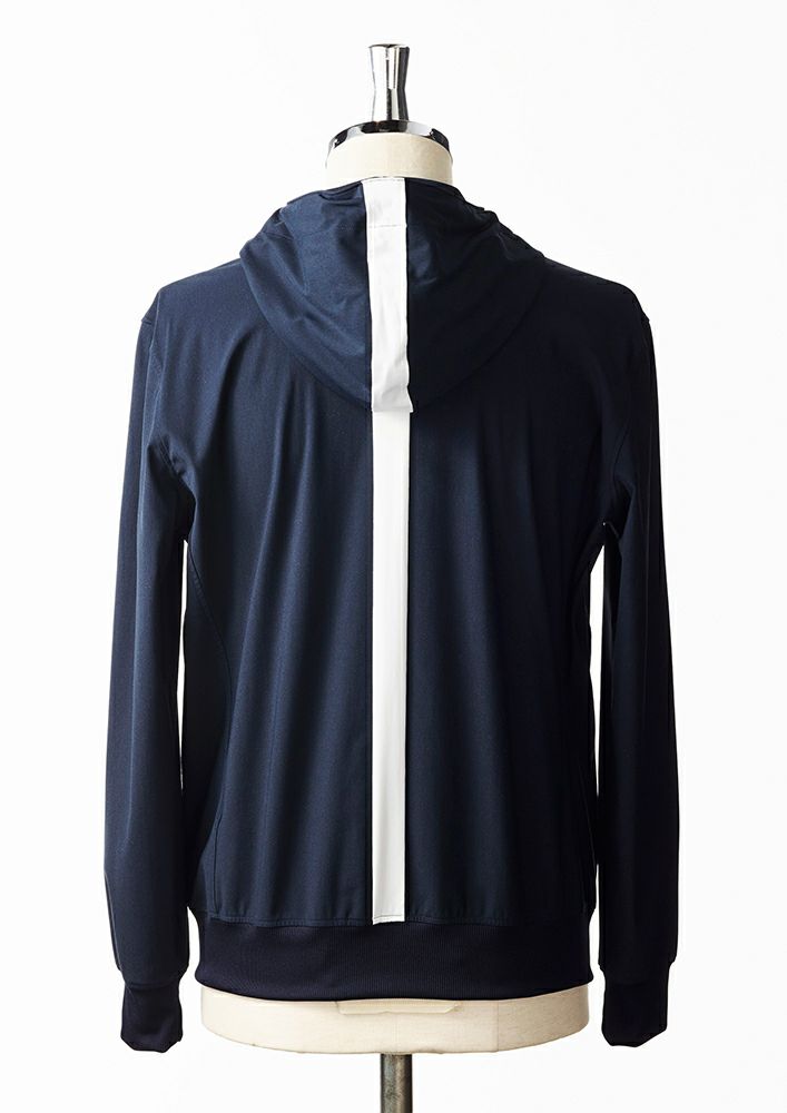 AKM】MERYL HIGH TENSION LINE ZIP PARKA -NAVY-