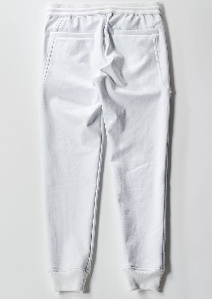 AKM】STRETCH JERSEY SOLID EASY RIB -WHITE-