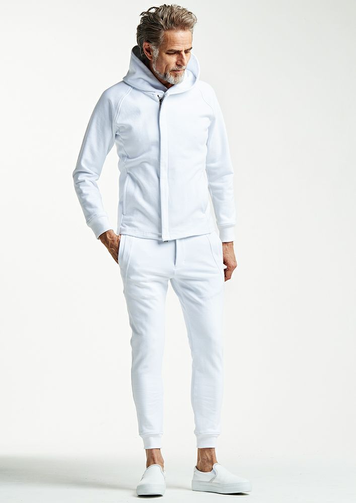 AKM M グレー×ホワイト STRETCH NYLON RASH GUARD EASY RIB