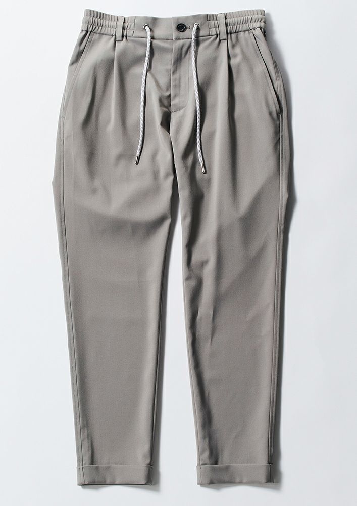 PINCHECK MONALUCE SWING EASY PANTS -BLACK/WHITE-