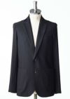 AKM】TORICOT SUCKER SWING EASY JACKET -BLACK-