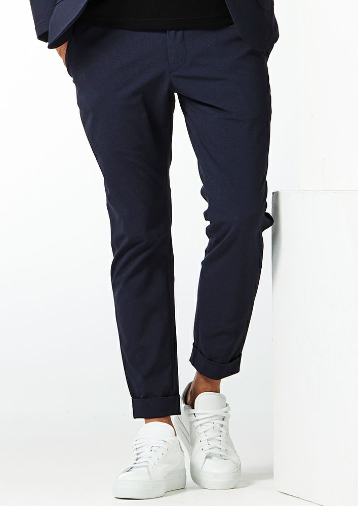 定価3.9万 AKM PILE RELAX EASY ショートパンツ M 黒 AKM】SOLOTEX MELANGE 4WAY STRETCH SWING EASY PANTS -NAVY-
