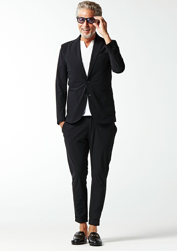 AKM】TM ICE SWING EASY PANTS -BLACK-