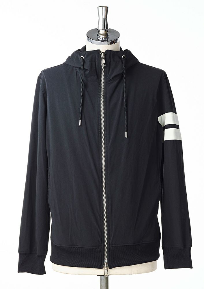 ジャケット・アウター AKM S-RIDERS AKM】STRETCH NYLON RASH GUARD NECK PARKA -BLACK-