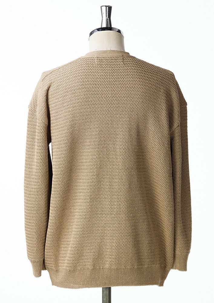 女性が喜ぶ♪ AKM】SKY G V CARDIGAN -BEIGE- トップス
