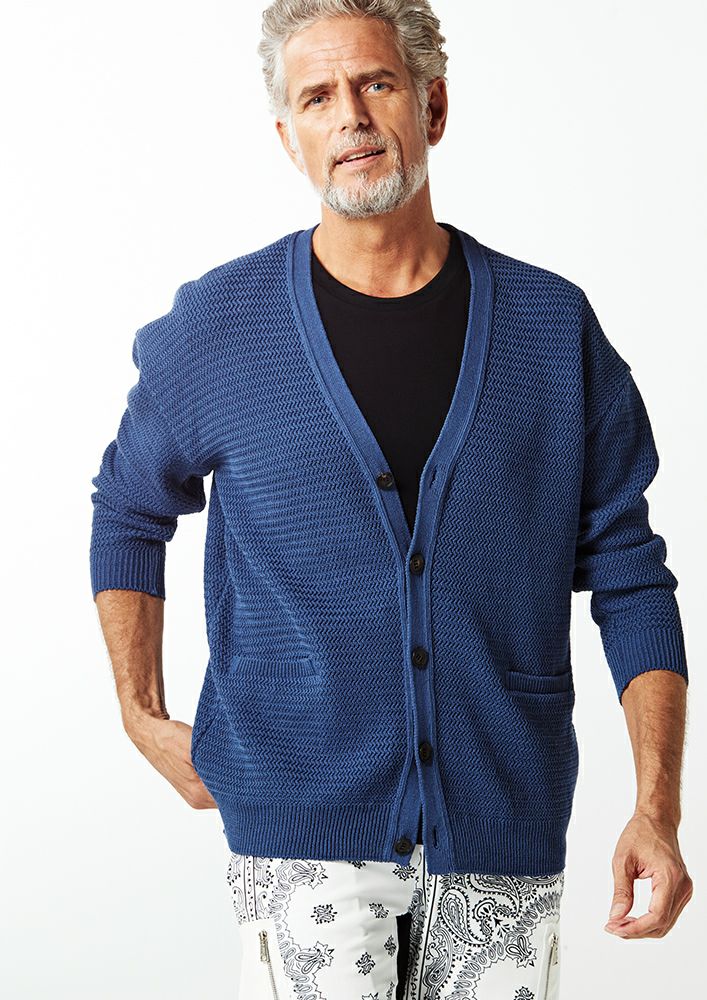 AKM】SKY G V CARDIGAN -NAVY-