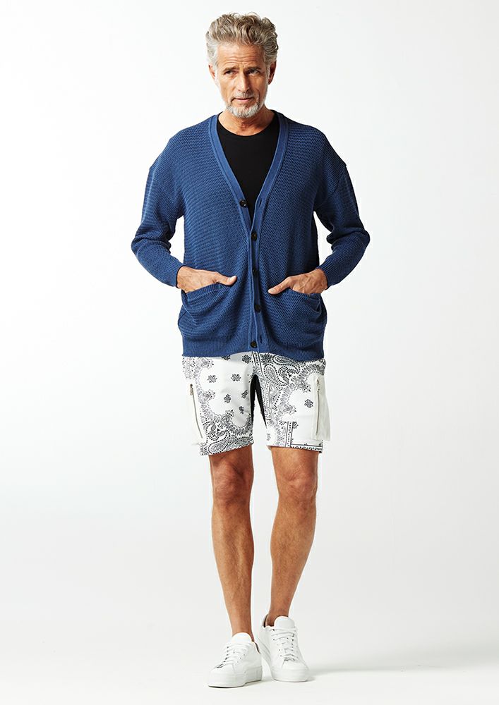 AKM】SKY G V CARDIGAN -NAVY-