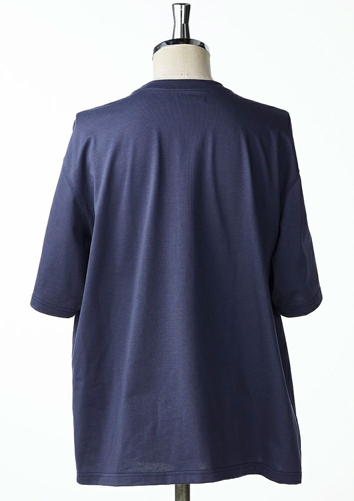 【定価34,700円】AKM ネイビーシャツ NOTO QUALITY リラックスロングシャツ＜ネイビー＞(XS ネイビー