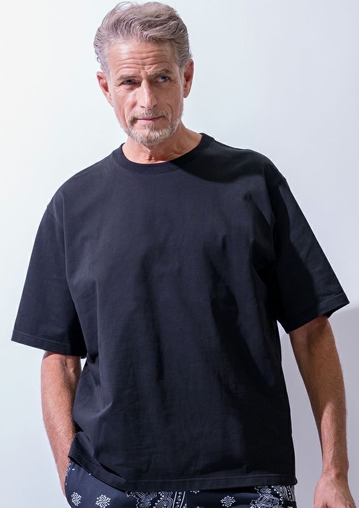 T244 / CTN266 / SILKETE COTTON S/S HAND STITCH V-NECK  の写真