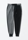 AKM】 2WAY THERMO TWILL CRAZY RIB SLACKS -BLACK/D.GRAY