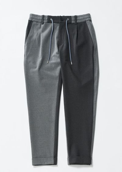 AKM】TR 2WAY SOFTTHRMO SWING EASY PANTS -BLACK/D.GRAY- | AKM