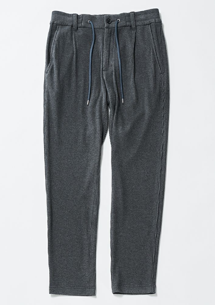 P369 / PER039 / T/R STRETCH SWING EASY PANTS (LINING)-D.BROWN- 