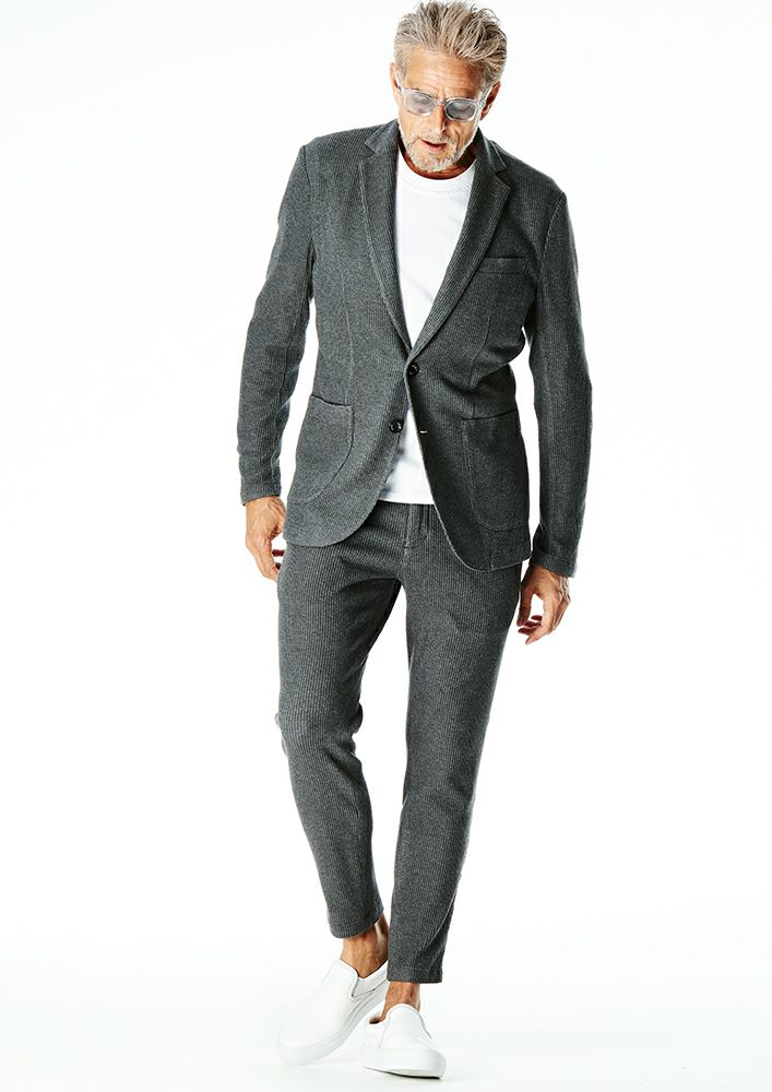 AKM】LUX WARM RIB SWING EASY SINGLE PANTS -D.GRAY- | AKM