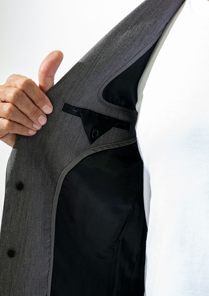 AKM】 T/R STRETCH SWING EASY JACKET (LINING)-D.GRAY- | AKM