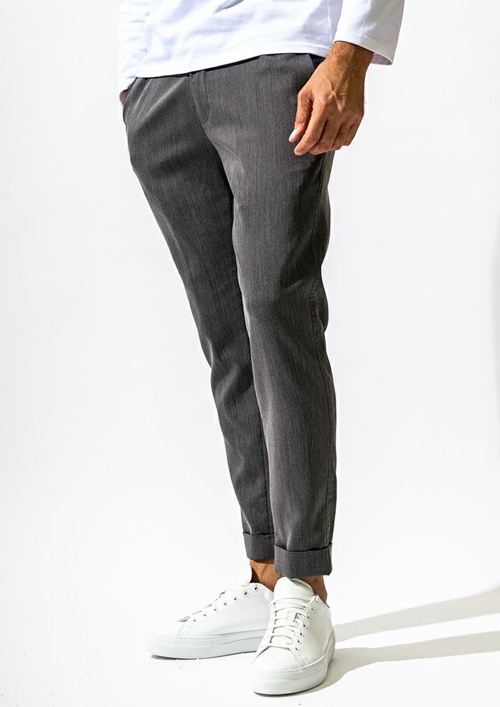 AKM】 T/R STRETCH SWING EASY PANTS (LINING)-D.GRAY- | AKM