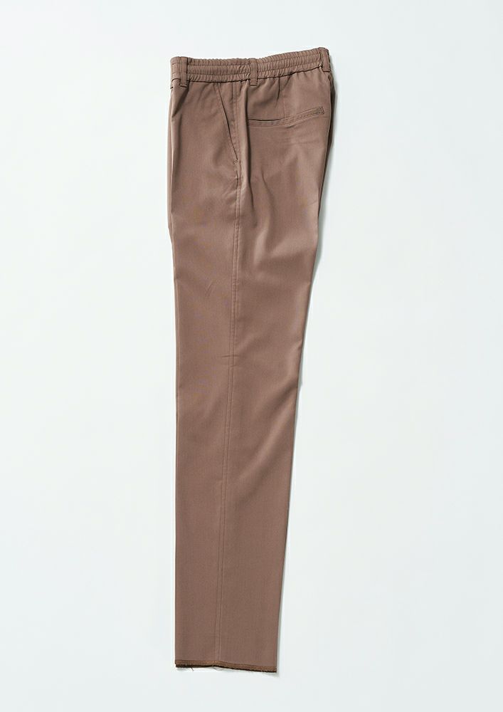 卸売 STRETCH T/R AKM】 STRAIGHT AKM | (LINING)-BLACK- PANTS EASY パンツ