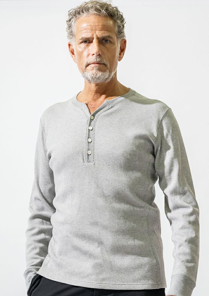 AKM】 THERMAL L/S HENLEY -GRAY- | AKM［エイケイエム］公式 