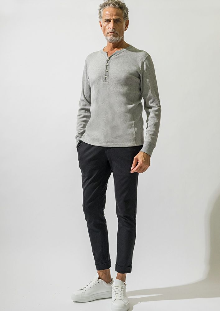 AKM】 THERMAL L/S HENLEY -GRAY- | AKM［エイケイエム］公式 