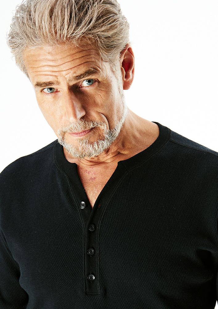locofrank様AKM エーケーエム　HENRY ヘンリーネックサイズL AKM】 THERMAL L/S HENLEY -BLACK- | AKM［エイケイエム］公式