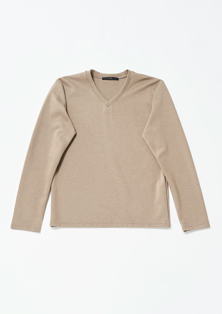 ■AKM■デュアルウォームベアポン L/S キーネック長袖カットソー 2024AWカットソーコレクション