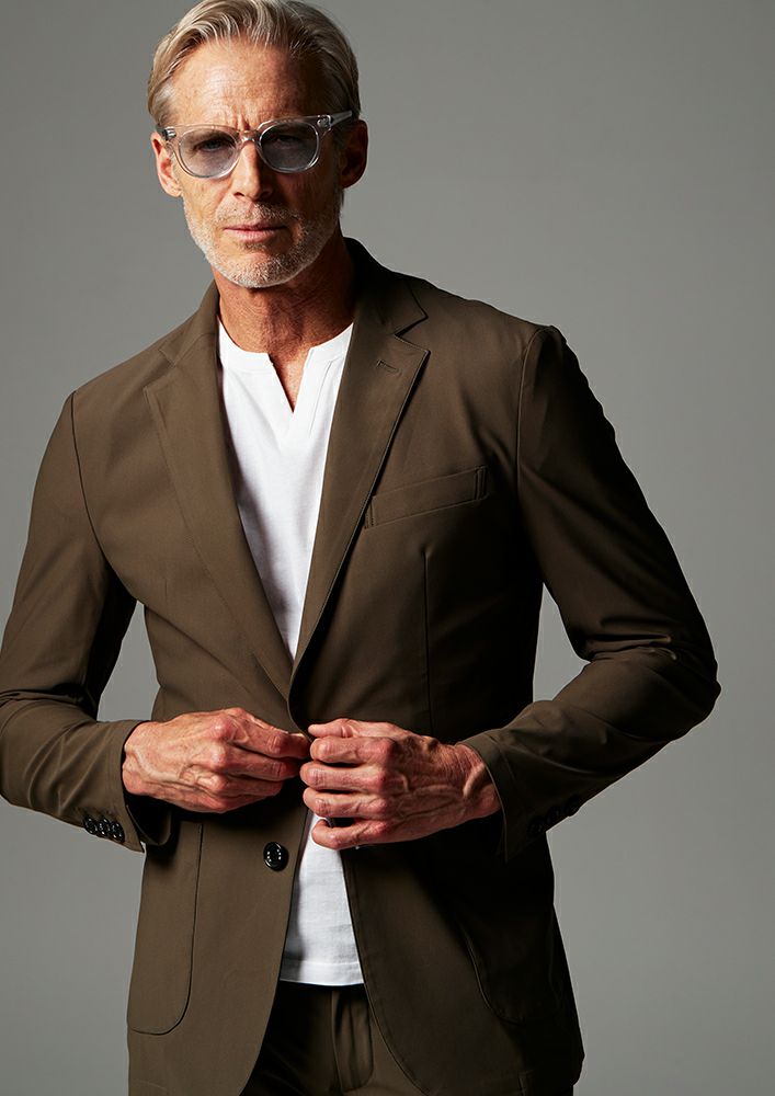 【新品】AKM スウィングイージージャケット 定価132000円　L AKM】 T/R STRETCH SWING EASY JACKET (LINING)-D.GRAY- | AKM