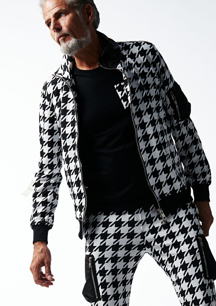 AKM 上下セット AKM】 DUAL WARM BARE PONTI LINE TRACK -GRAY- | AKM［エイケイエム