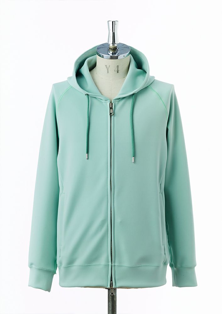 AKM】AQUA SUITING JERSEY RAGLAN ZIP PARKA -MINT-