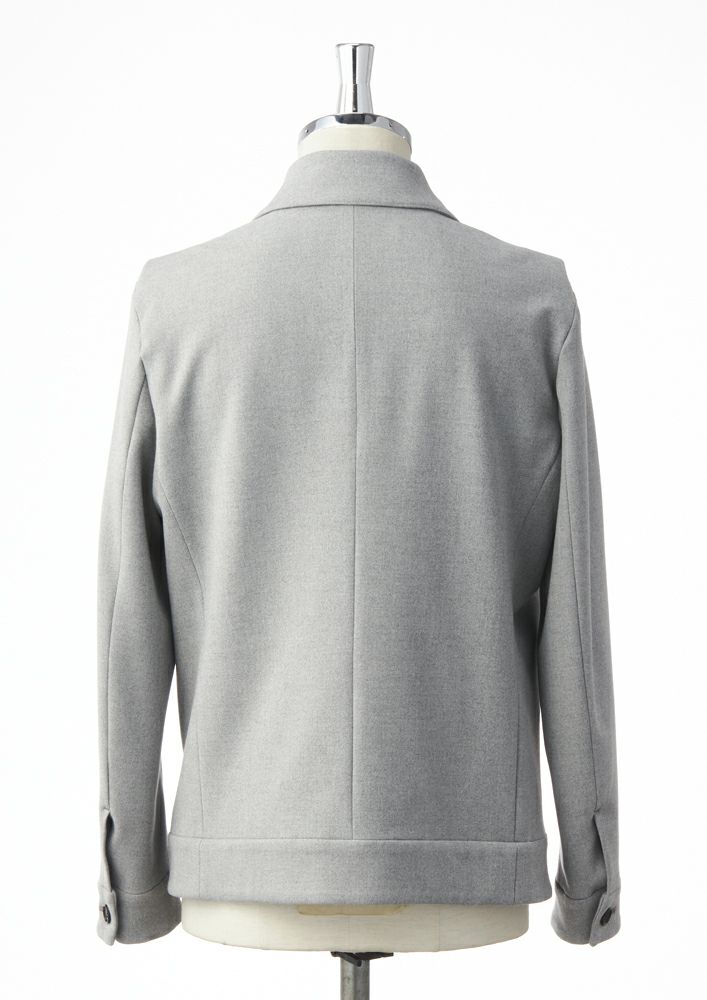 AKM】HEAT EFFECT STRETCH ZIP SHIRT JKT -L.GRAY-