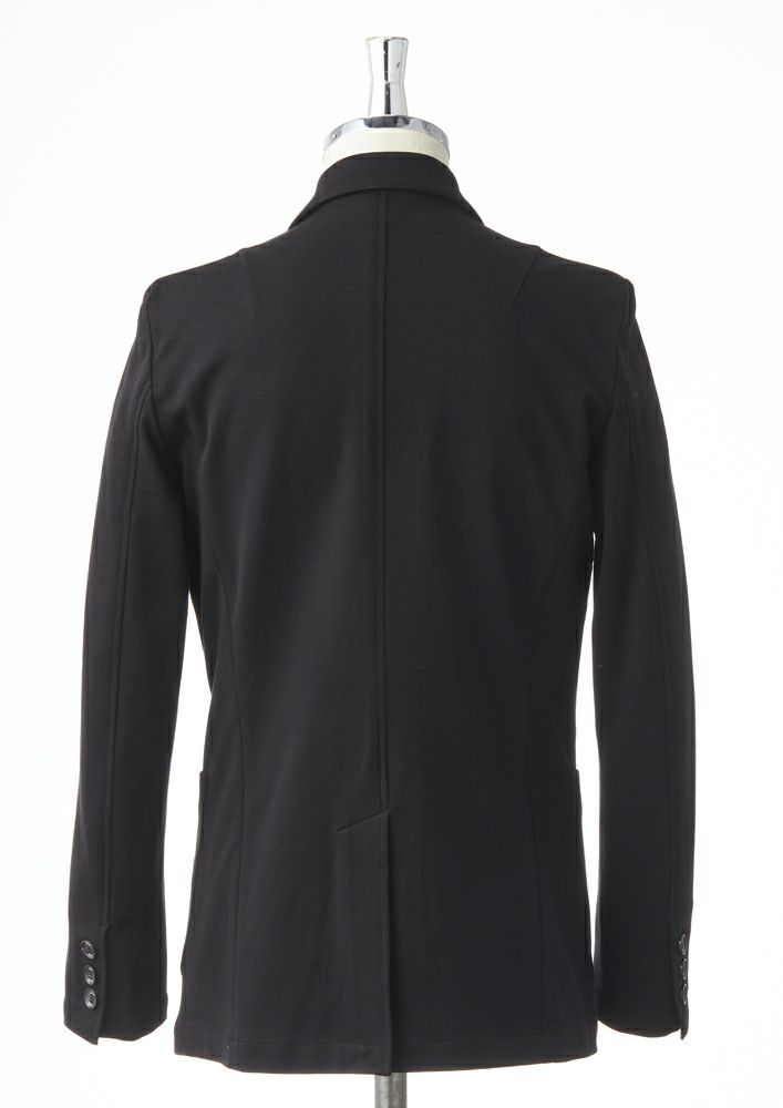AKM】DUAL WARM BARE PONTI SWING EASY JACKET -BLACK-