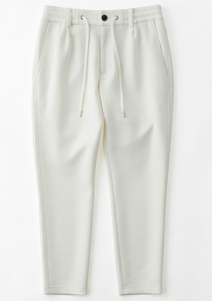 AKM】AIR BOAR JERSEY SWING EASY PANTS(SINGLE) -WHITE-