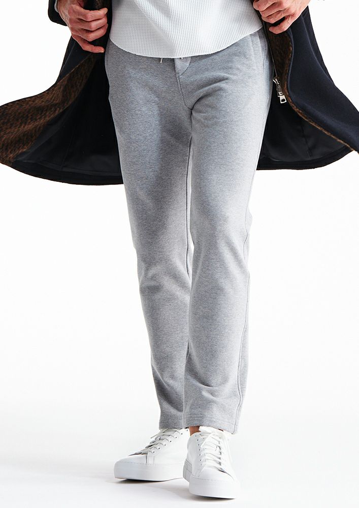 AKM】MOCHI MOCHI STRETCH JERSEY EASY NARROW PT -TOP GRAY-