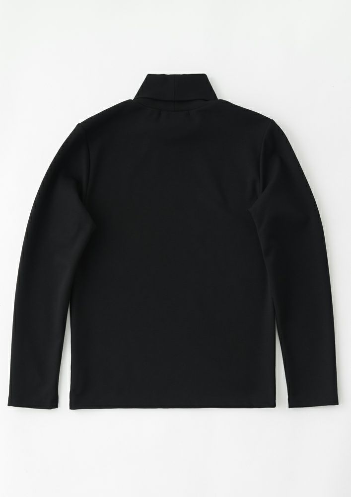 AKM】DUALWARM MOIST PONTI L/S TURTLE NECK -BLACK-